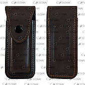 Шкіряний чохол для складаного ножа (коричневий)