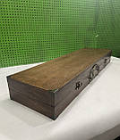 Набір шампурів у дерев'яному кейсі. "Кемпінг". Подарунковий. З флягою та рюмками., фото 3