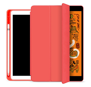 Чохол-книжка шкіра силікон Smart Cover Слот під Стилус для Apple iPad 10.2" (7 / 8 gen) (A2197) (red)