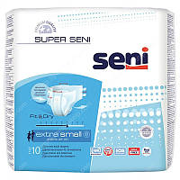 Подгузники для взрослых SUPER SENI extra small 10 шт