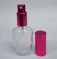Флакон для наливной парфюмерии стеклянный Гойя 30 мл Рожевий
