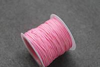 Нить бижутерная для сборки бус, диаметр 1 мм, 1 м, розовый