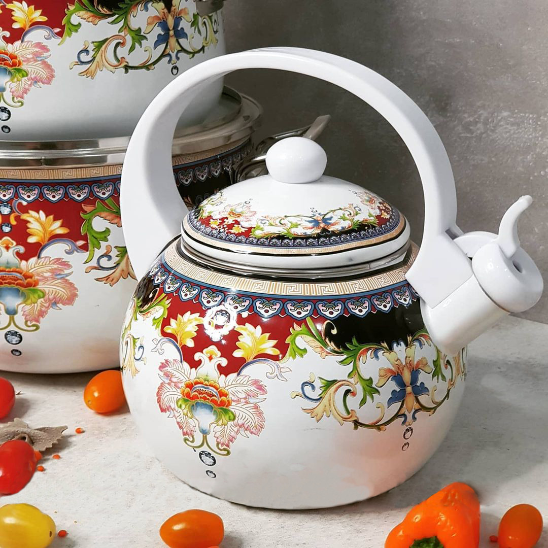 NATURAL & SUPER NATURAL CARNIVAL ボックスセット Набор эмалированных кастрюль с чайником Edenberg из 10