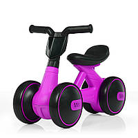 Детский четырехколесный беговел/толокар/мотоцикл 4086 Фиолетовый
