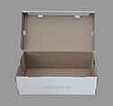 Коробка для взуття біла 410х340х150 мм мікрогофрокартон взуттєва коробка, фото 3