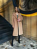 Демісезонне жіноче якісне довге кашемірове пальто, фото 9