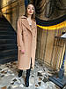 Демісезонне жіноче якісне довге кашемірове пальто, фото 6