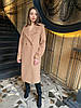 Демісезонне жіноче якісне довге кашемірове пальто, фото 5