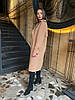 Демісезонне жіноче якісне довге кашемірове пальто, фото 10
