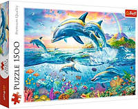 Пазл 1500 Trefl Сім'я дельфінів (Dolphin Family)