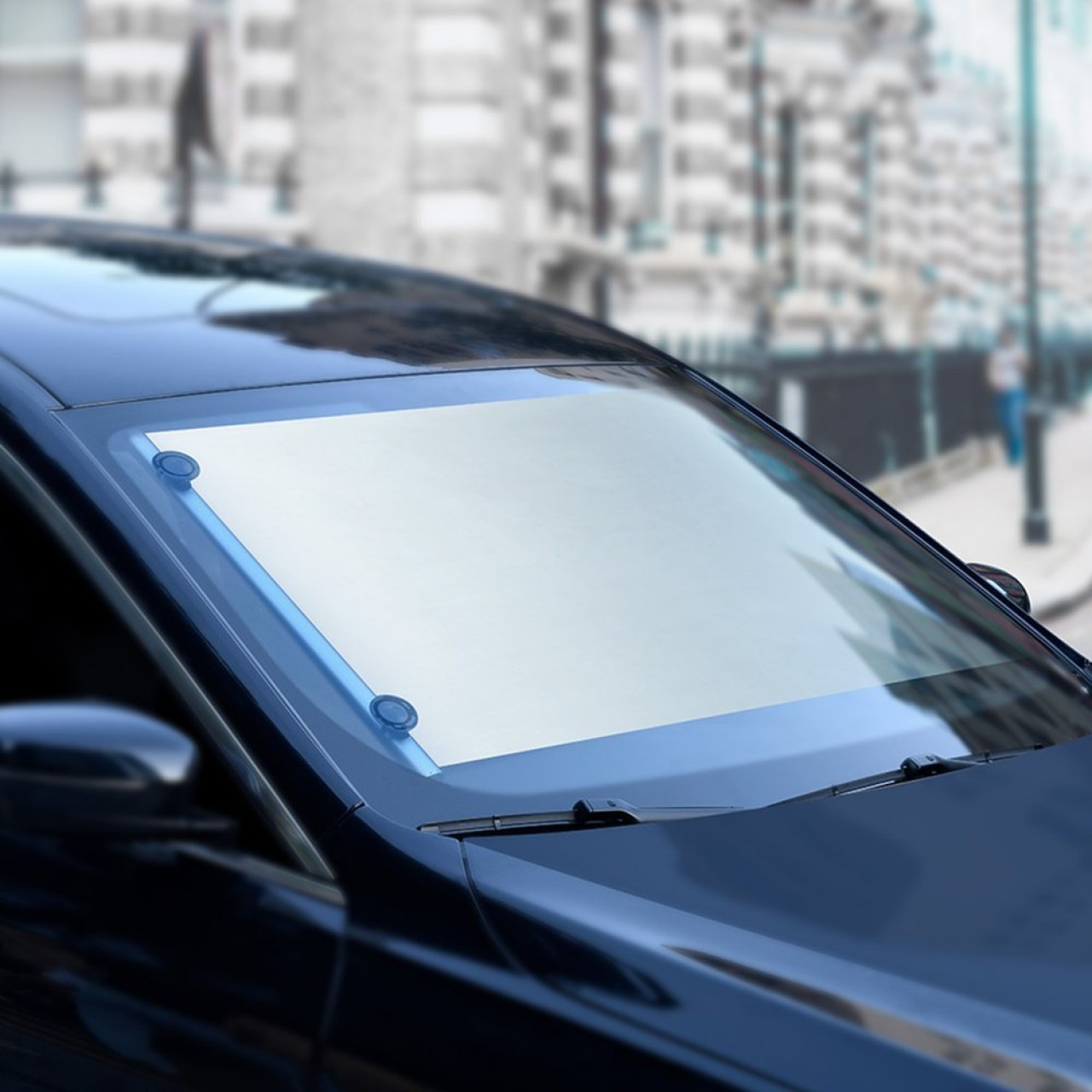 Автомобильная солнцезащитная шторка Baseus Close Front Window 58.5 Серебристый (CRZYD-A0S) - фото 9 - id-p1353490723