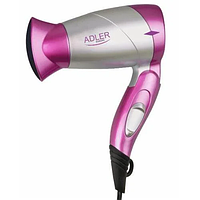 Фен для волос дорожный складной Adler AD-223 1300W Pink