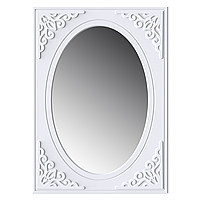 Зеркало вертикальное настенное в раме из МДФ АНЖЕЛИКА белый супермат 80 см