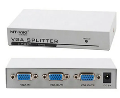 Спліттер vga на 2x vga, mt-1502 розгалужувач c бп 150 mhz повторювач