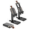 Тримач HOCO Dawn folding desktop stand S28 |4.7-14"|, чорний, фото 3