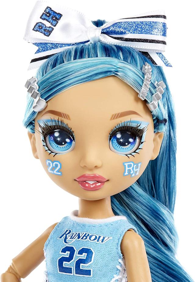 Лялька Мосту Хай Скайлар Черлідер Rainbow High Cheer Skyler Bradshaw Blue Doll with Pom Poms Cheerleader