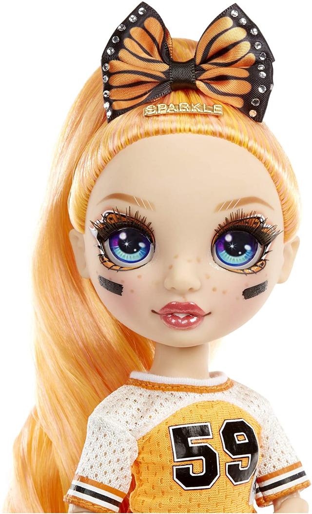 Лялька Рейнбоу Хай Поппі Rainbow High Cheer Poppy Rowan Orange Fashion Doll with Pom Poms, Cheerleader