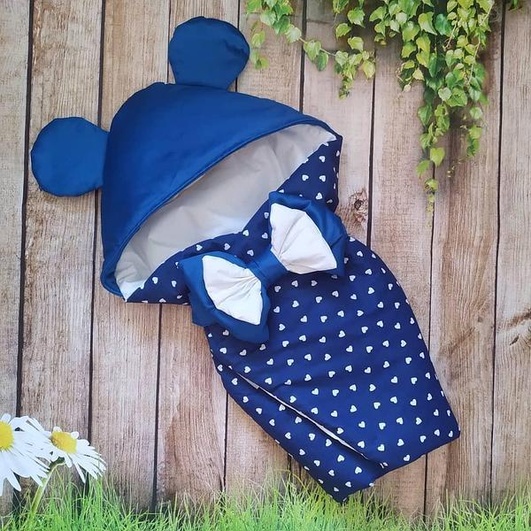 Дитячий демісезонний конверт на виписку Міккі конверт-ковдра нарядний конверт на виписку ВЕСНА ОСІНЬ