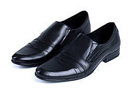 Чоловічі шкіряні туфлі чорні AVA De Lux