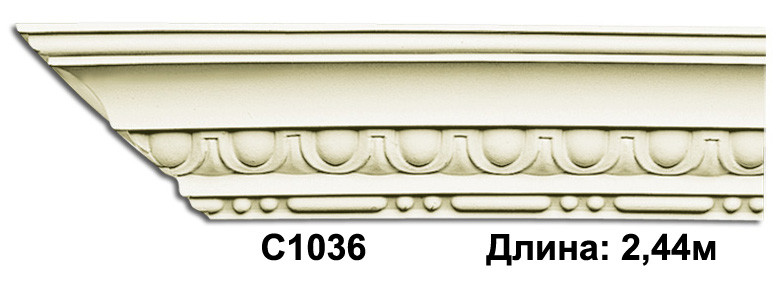 Карниз стельовий C1036, довжина 2.44 м, Gaudi Decor