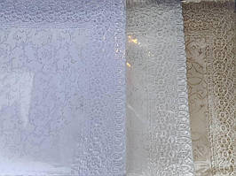 Скатертина 140*180 см. тканина з мереживом