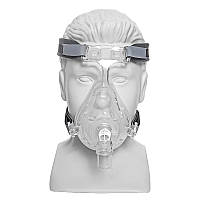 Носоротовая маска СИПАП для ИВЛ неинвазивной вентиляции легких с подключением кислорода L М размер