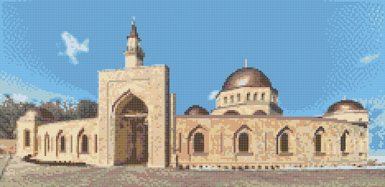 Схема повної вишивки бісером Сб-660 Мечеть Ар-Рахма