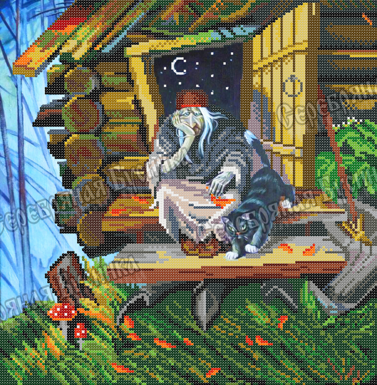 Схема для вишивки бісером Сб-П-31 Баба-Яга, фото 1