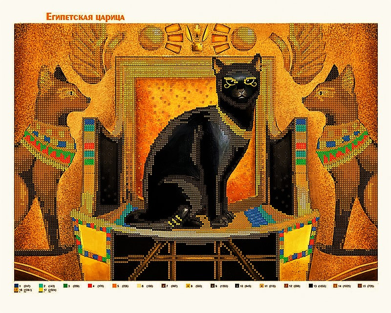 Схема для вишивки бісером Сб-97 Єгипетська цариця, фото 1