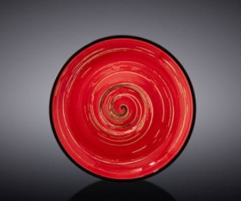 Блюдце Wilmax SPIRAL RED 14см