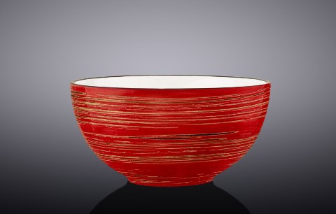 Салатник Wilmax SPIRAL RED d16,5см/V1000мл, фото 1