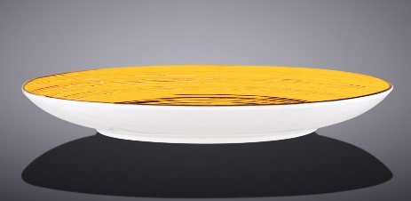Тарілка обідня Wilmax SPIRAL YELLOW 23 см