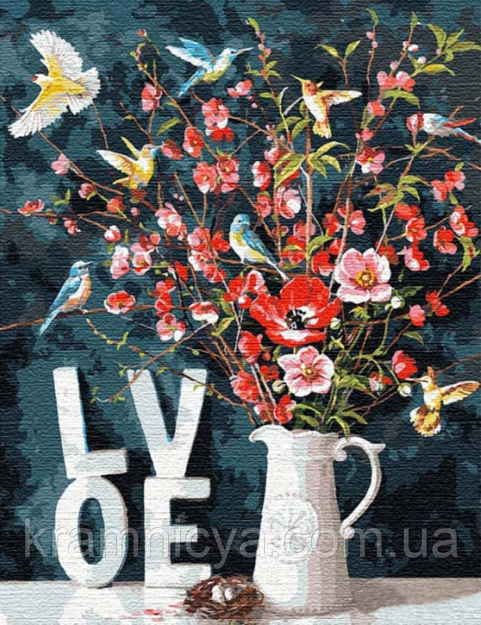 Картина за номерами З любов'ю, 50x65 Ідейка (КНО13119), фото 1