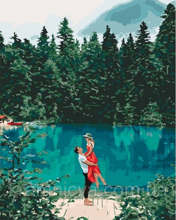 Картина за номерами Побачення біля озера, 40x50 Ідейка (КНО2271), фото 1