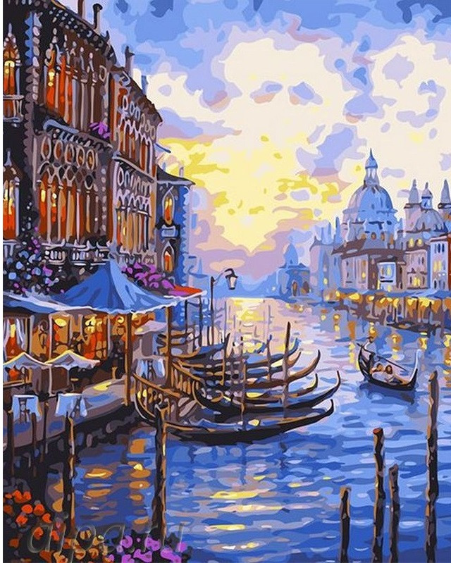 Картини за номерами 40×50. Венеція пейзаж Brushme