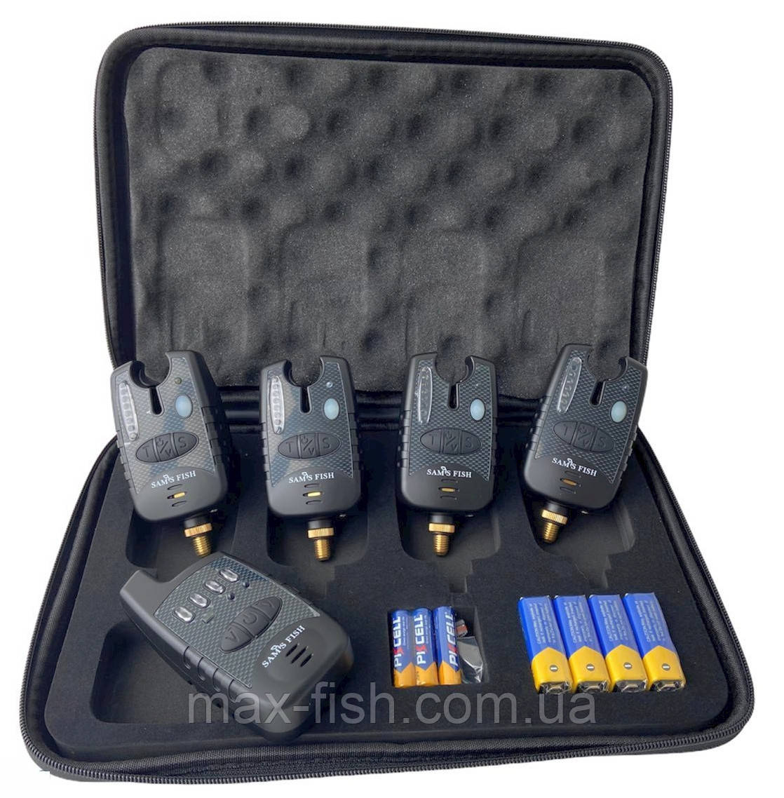 Набір електронних сигналізаторів клювання Sams Fish Carp 4+1 FA 23657, фото 1