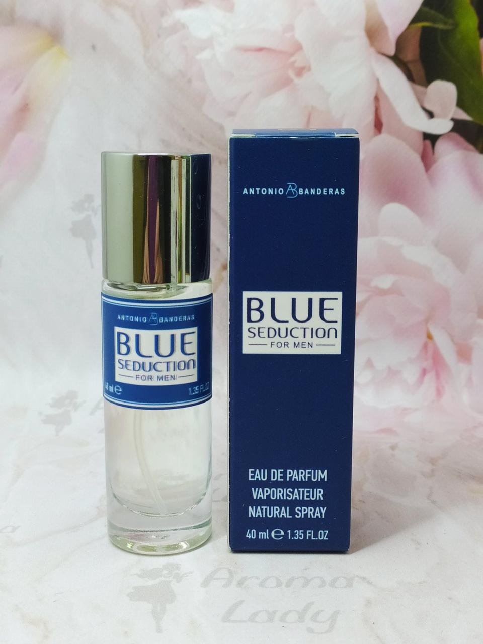 Чоловічий міні парфум Antonio Banderas Blue Seduction (Антоніо Бандерас Блю Седакшн) 40 мл