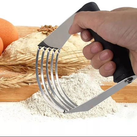 Різак для тіста з пластиковою ручкою 11,5×11×4 см, фото 1