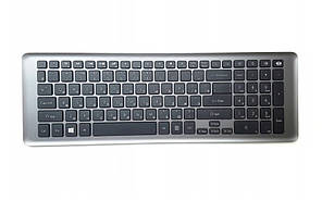 Клавіатура для ноутбука Acer Packard Bell LV11HC, LV44HC, TS11HR, F4211 із фреймом(сірий) RU чорна нова
