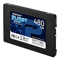 Накопичувач SSD 2.5" 480GB Patriot Burst Elite (PBE480GS25SSDR) R450MBs W320MBs SATA III 7мм #