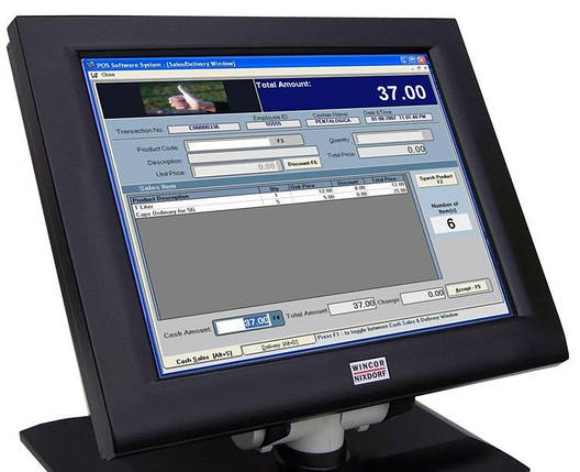 POS Монітор Wincor Nixdorf BA72A 2c touch/12,1/800x600/RGB-(A)-Б/В, фото 2