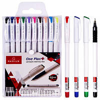 Набір ручок «One Plus» RADIUS  10 кольорів / ручки кулькові масляні  / 778255