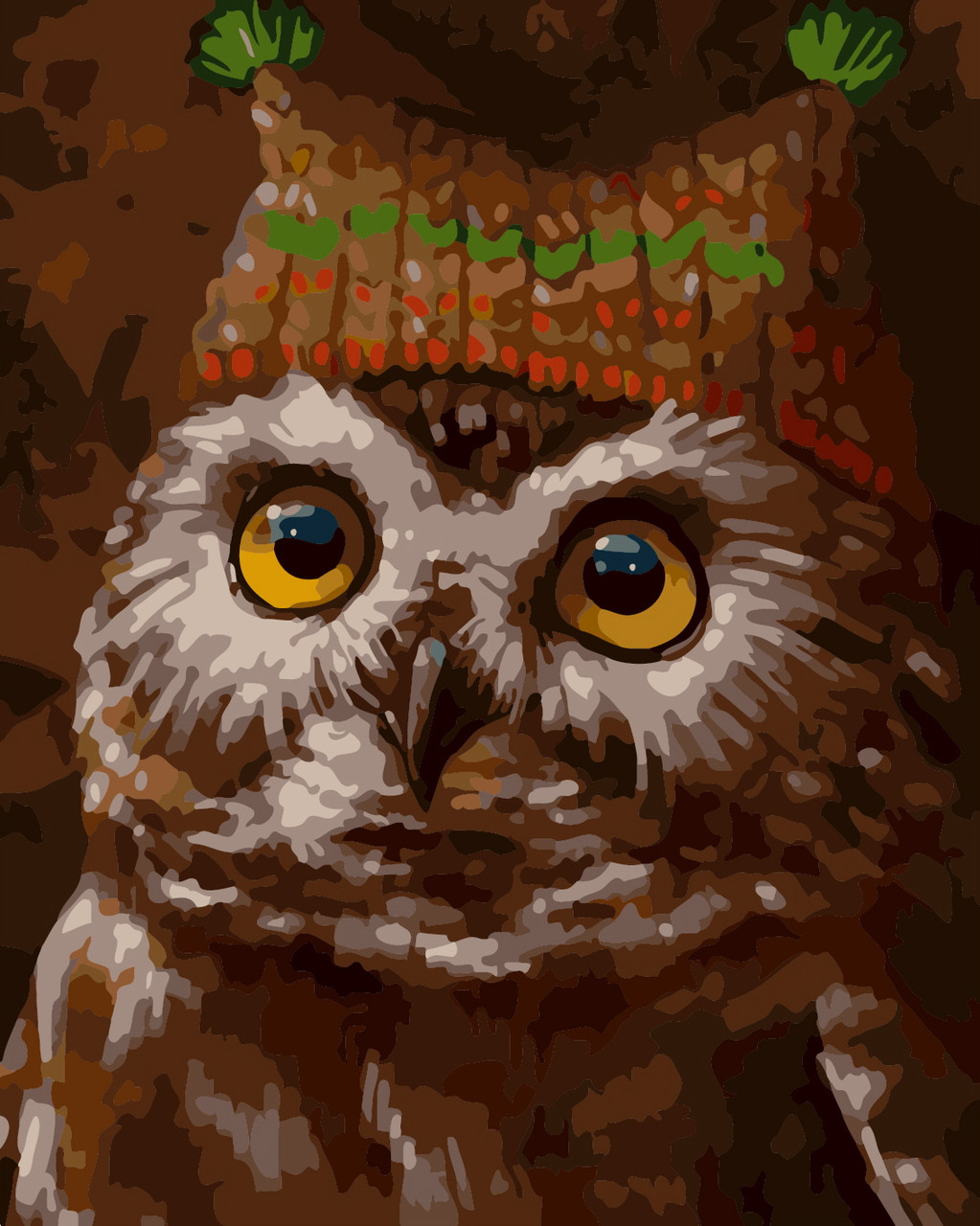 Художній творчий набір, картина за номерами Совушка, 40x50 см, «Art Story» (AS0405)