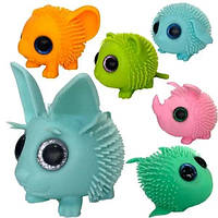 Маленькие резиновые игрушки для детей Вислоушки большие глазки 24 шт