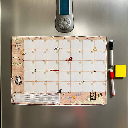 Магнітний планер на місяць Гаррі Поттер My Perfect Month at Hogwarts LifeFLUX А3