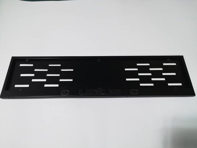 Номерная рамка для авто Lexus black (white outline) (ID#1353835029 ...