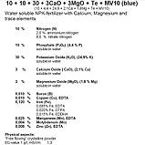 Підживлення для полуниці восени Mivena Granusol WSF 10-10-30-3CaO-TE Blue, фото 3