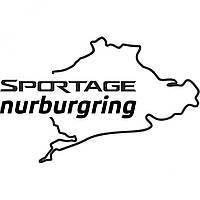 Вінілова наклейка на автомобіль - KIA Sportage Nurburgring | КІА Спортейдж Нюрбургрінг