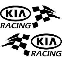Набір вінілових наклейок на автомобіль - KIA Racing v2 (2шт)