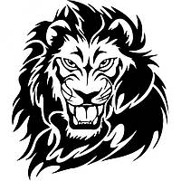 Вінілова наклейка на автомобіль - Лев